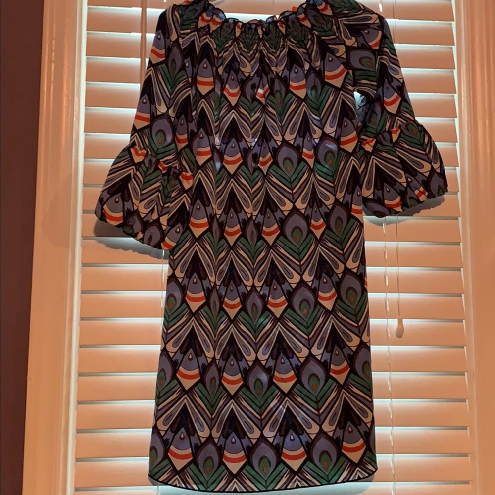 Tracy negoshian dress. Peacock